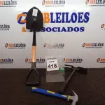 LOTE 418 - 01 MARTELO, 01 MINI PÁ E 01 SACHO P/JARDIM(NOVO). (NO ESTADO) ATENÇÃO! FAZER A VISITAÇÃO ANTES DE ARREMATAR, NÃO SABEMOS SE FUNCIONA. LEILÃO NÃO TEM GARANTIA E NEM DEVOLUÇÃO, SUJEITO A POSSÍVEIS AVARIAS VISÍVEIS/OCULTAS E/OU AUSÊNCIA DE COMPONENTES.