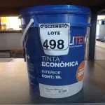 LOTE 498 - 01 GALÃO DE TINTA MARCA QUALITEX 18. (NO ESTADO) ATENÇÃO! FAZER A VISITAÇÃO ANTES DE ARREMATAR, NÃO SABEMOS SE FUNCIONA. LEILÃO NÃO TEM GARANTIA E NEM DEVOLUÇÃO, SUJEITO A POSSÍVEIS AVARIAS VISÍVEIS/OCULTAS E/OU AUSÊNCIA DE COMPONENTES.