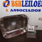 LOTE 344 - 01 CUBA INOX N3 ACO 430 3.1/2 40X34X14 FABRINOX (NO ESTADO) ATENÇÃO! FAZER A VISITAÇÃO ANTES DE ARREMATAR, NÃO SABEMOS SE FUNCIONA. LEILÃO NÃO TEM GARANTIA E NEM DEVOLUÇÃO, SUJEITO A POSSÍVEIS AVARIAS VISÍVEIS/OCULTAS E/OU AUSÊNCIA DE COMPONENTES.