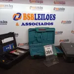 LOTE 384 - 03 MALETAS VAZIAS P/FERRAMENTAS MARCAS E MODELOS DIVERSOS. (NO ESTADO) ATENÇÃO! FAZER A VISITAÇÃO ANTES DE ARREMATAR, NÃO SABEMOS SE FUNCIONA. LEILÃO NÃO TEM GARANTIA E NEM DEVOLUÇÃO, SUJEITO A POSSÍVEIS AVARIAS VISÍVEIS/OCULTAS E/OU AUSÊNCIA DE COMPONENTES.