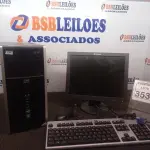 LOTE 353 - 01 CPU MARCA HP E 01 MONITOR MARCA LENOVO C/TECLADO E MOUSE. (NO ESTADO) ATENÇÃO! FAZER A VISITAÇÃO ANTES DE ARREMATAR, NÃO SABEMOS SE FUNCIONA. LEILÃO NÃO TEM GARANTIA E NEM DEVOLUÇÃO, SUJEITO A POSSÍVEIS AVARIAS VISÍVEIS/OCULTAS E/OU AUSÊNCIA DE COMPONENTES.