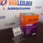 LOTE 359 - 01 LATA DE TINTA FOSCO BRANCO NEVE 18L MARCA SUVINIL. (NO ESTADO) ATENÇÃO! FAZER A VISITAÇÃO ANTES DE ARREMATAR, NÃO SABEMOS SE FUNCIONA. LEILÃO NÃO TEM GARANTIA E NEM DEVOLUÇÃO, SUJEITO A POSSÍVEIS AVARIAS VISÍVEIS/OCULTAS E/OU AUSÊNCIA DE COMPONENTES.