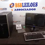 LOTE 313 - 01 CPU MARCA HP, 01 MONITOR MARCA SAMSUNG C/TECLADO E MOUSE. (NO ESTADO) ATENÇÃO! FAZER A VISITAÇÃO ANTES DE ARREMATAR, NÃO SABEMOS SE FUNCIONA. LEILÃO NÃO TEM GARANTIA E NEM DEVOLUÇÃO, SUJEITO A POSSÍVEIS AVARIAS VISÍVEIS/OCULTAS E/OU AUSÊNCIA DE COMPONENTES.