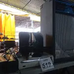 LOTE 519 - 01 SUCATA DE CAIXA DE SOM AMPLIFICADA, 01 XBOX360, 02 FONTES E MATERIAIS ELETRÔNICOS DIVERSOS. (NO ESTADO) ATENÇÃO! FAZER A VISITAÇÃO ANTES DE ARREMATAR, NÃO SABEMOS SE FUNCIONA. LEILÃO NÃO TEM GARANTIA E NEM DEVOLUÇÃO, SUJEITO A POSSÍVEIS AVARIAS VISÍVEIS/OCULTAS E/OU AUSÊNCIA DE COMPONENTES.