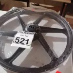 LOTE 521 - 01 RODA P/MOTO CG ARO “17 PARA QUALQUER CG (NOVO). (NO ESTADO) ATENÇÃO! FAZER A VISITAÇÃO ANTES DE ARREMATAR, NÃO SABEMOS SE FUNCIONA. LEILÃO NÃO TEM GARANTIA E NEM DEVOLUÇÃO, SUJEITO A POSSÍVEIS AVARIAS VISÍVEIS/OCULTAS E/OU AUSÊNCIA DE COMPONENTES.