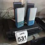 LOTE 531 - 01 LOTE C/VÁRIOS COOLERS P NOTEBOOK E 04 PARES DE CAIXAS DE SOM P/PC. (NO ESTADO) ATENÇÃO! FAZER A VISITAÇÃO ANTES DE ARREMATAR, NÃO SABEMOS SE FUNCIONA. LEILÃO NÃO TEM GARANTIA E NEM DEVOLUÇÃO, SUJEITO A POSSÍVEIS AVARIAS VISÍVEIS/OCULTAS E/OU AUSÊNCIA DE COMPONENTES.