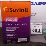 LOTE 383 - 01 LATA DE TINTA FOSCO BRANCO NEVE 18L MARCA SUVINIL. (NO ESTADO) ATENÇÃO! FAZER A VISITAÇÃO ANTES DE ARREMATAR, NÃO SABEMOS SE FUNCIONA. LEILÃO NÃO TEM GARANTIA E NEM DEVOLUÇÃO, SUJEITO A POSSÍVEIS AVARIAS VISÍVEIS/OCULTAS E/OU AUSÊNCIA DE COMPONENTES.