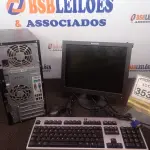 LOTE 353 - 01 CPU MARCA HP E 01 MONITOR MARCA LENOVO C/TECLADO E MOUSE. (NO ESTADO) ATENÇÃO! FAZER A VISITAÇÃO ANTES DE ARREMATAR, NÃO SABEMOS SE FUNCIONA. LEILÃO NÃO TEM GARANTIA E NEM DEVOLUÇÃO, SUJEITO A POSSÍVEIS AVARIAS VISÍVEIS/OCULTAS E/OU AUSÊNCIA DE COMPONENTES.