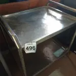 LOTE 496 - 01 CARRINHO EM INOX. (NO ESTADO) ATENÇÃO! FAZER A VISITAÇÃO ANTES DE ARREMATAR, NÃO SABEMOS SE FUNCIONA. LEILÃO NÃO TEM GARANTIA E NEM DEVOLUÇÃO, SUJEITO A POSSÍVEIS AVARIAS VISÍVEIS/OCULTAS E/OU AUSÊNCIA DE COMPONENTES.
