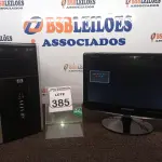 LOTE 385 - 01 CPU MARCA HP E 01 MONITOR MARCA SAMSUNG C/TECLADO E MOUSE. (NO ESTADO) ATENÇÃO! FAZER A VISITAÇÃO ANTES DE ARREMATAR, NÃO SABEMOS SE FUNCIONA. LEILÃO NÃO TEM GARANTIA E NEM DEVOLUÇÃO, SUJEITO A POSSÍVEIS AVARIAS VISÍVEIS/OCULTAS E/OU AUSÊNCIA DE COMPONENTES.