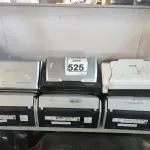 LOTE 525 - 09 SCANNERS MARCAS E MODELOS DIVERSOS. (NO ESTADO) ATENÇÃO! FAZER A VISITAÇÃO ANTES DE ARREMATAR, NÃO SABEMOS SE FUNCIONA. LEILÃO NÃO TEM GARANTIA E NEM DEVOLUÇÃO, SUJEITO A POSSÍVEIS AVARIAS VISÍVEIS/OCULTAS E/OU AUSÊNCIA DE COMPONENTES.