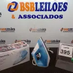 LOTE 395 - 01 FERRO A VAPOR P/ PASSAR ROUPAS MARCA ELECTROLUX COR BRANCA C/AZUL (NOVO). (NO ESTADO) ATENÇÃO! FAZER A VISITAÇÃO ANTES DE ARREMATAR, NÃO SABEMOS SE FUNCIONA. LEILÃO NÃO TEM GARANTIA E NEM DEVOLUÇÃO, SUJEITO A POSSÍVEIS AVARIAS VISÍVEIS/OCULTAS E/OU AUSÊNCIA DE COMPONENTES.