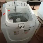 LOTE 451 - 01 MÁQUINA DE LAVAR MARCA ELECTROLUX 15KG. (NO ESTADO) ATENÇÃO! FAZER A VISITAÇÃO ANTES DE ARREMATAR, NÃO SABEMOS SE FUNCIONA. LEILÃO NÃO TEM GARANTIA E NEM DEVOLUÇÃO, SUJEITO A POSSÍVEIS AVARIAS VISÍVEIS/OCULTAS E/OU AUSÊNCIA DE COMPONENTES.