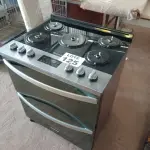 LOTE 125 - 01 - FOGÃO BRASTEMP 5 BOCAS DUPLO FORNO COR INOX (NO ESTADO, NÃO SABEMOS SE FUNCIONA. LEILÃO NÃO TEM GARANTIA E NEM DEVOLUÇÃO, SUJEITO A POSSÍVEIS AVARIAS VISÍVEIS/OCULTAS E/OU AUSÊNCIA DE COMPONENTES)