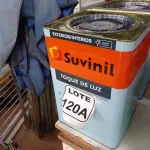 LOTE 120 - 01 LATA DE TINTA BASE COR BRANCO 16L ACRÍLICO PREMIUM MARCA SUVINIL (NO ESTADO, NÃO SABEMOS SE FUNCIONA. LEILÃO NÃO TEM GARANTIA E NEM DEVOLUÇÃO, SUJEITO A POSSÍVEIS AVARIAS VISÍVEIS/OCULTAS E/OU AUSÊNCIA DE COMPONENTES)