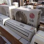 LOTE 093 - 01 KIT AR-CONDICIONADO LG 12000 BTUS (NO ESTADO, NÃO SABEMOS SE FUNCIONA. LEILÃO NÃO TEM GARANTIA E NEM DEVOLUÇÃO, SUJEITO A POSSÍVEIS AVARIAS VISÍVEIS/OCULTAS E/OU AUSÊNCIA DE COMPONENTES)