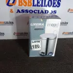 LOTE 180 - 01 LIXEIRA EM INOX C/PEDAL TAMANHO G MARCA GOEDERT GROUP 12L (SEM USO) (NO ESTADO, NÃO SABEMOS SE FUNCIONA. LEILÃO NÃO TEM GARANTIA E NEM DEVOLUÇÃO, SUJEITO A POSSÍVEIS AVARIAS VISÍVEIS/OCULTAS E/OU AUSÊNCIA DE COMPONENTES)