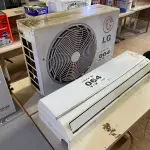 LOTE 064 - 01 KIT AR-CONDICIONADO LG 12000 BTUS (NO ESTADO, NÃO SABEMOS SE FUNCIONA. LEILÃO NÃO TEM GARANTIA E NEM DEVOLUÇÃO, SUJEITO A POSSÍVEIS AVARIAS VISÍVEIS/OCULTAS E/OU AUSÊNCIA DE COMPONENTES)