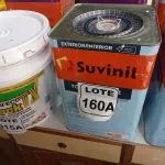 LOTE 160 - 01 LATA DE TINTA BASE COR BRANCO 16L ACRÍLICO PREMIUM MARCA SUVINIL (NO ESTADO, NÃO SABEMOS SE FUNCIONA. LEILÃO NÃO TEM GARANTIA E NEM DEVOLUÇÃO, SUJEITO A POSSÍVEIS AVARIAS VISÍVEIS/OCULTAS E/OU AUSÊNCIA DE COMPONENTES)
