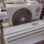 LOTE 093 - 01 KIT AR-CONDICIONADO LG 12000 BTUS (NO ESTADO, NÃO SABEMOS SE FUNCIONA. LEILÃO NÃO TEM GARANTIA E NEM DEVOLUÇÃO, SUJEITO A POSSÍVEIS AVARIAS VISÍVEIS/OCULTAS E/OU AUSÊNCIA DE COMPONENTES)