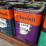 LOTE 050 - 01 LATA DE TINTA BASE COR BRANCO 16L ACRÍLICO PREMIUM MARCA SUVINIL (NO ESTADO, NÃO SABEMOS SE FUNCIONA. LEILÃO NÃO TEM GARANTIA E NEM DEVOLUÇÃO, SUJEITO A POSSÍVEIS AVARIAS VISÍVEIS/OCULTAS E/OU AUSÊNCIA DE COMPONENTES)