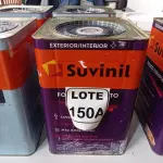 LOTE 150 - 01 LATA DE TINTA BASE COR BRANCO 16L ACRÍLICO PREMIUM MARCA SUVINIL (NO ESTADO, NÃO SABEMOS SE FUNCIONA. LEILÃO NÃO TEM GARANTIA E NEM DEVOLUÇÃO, SUJEITO A POSSÍVEIS AVARIAS VISÍVEIS/OCULTAS E/OU AUSÊNCIA DE COMPONENTES)
