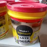 LOTE 065 - 01 BALDE DE ADITIVO IMPERMEABILIZANTE P/ARGAMASSA MARCA QUARTZOLIT 18L (NO ESTADO, NÃO SABEMOS SE FUNCIONA. LEILÃO NÃO TEM GARANTIA E NEM DEVOLUÇÃO, SUJEITO A POSSÍVEIS AVARIAS VISÍVEIS/OCULTAS E/OU AUSÊNCIA DE COMPONENTES)