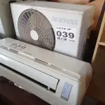 LOTE 039 - 01 KIT AR-CONDICIONADO SAMSUNG 9000 BTUS (NO ESTADO, NÃO SABEMOS SE FUNCIONA. LEILÃO NÃO TEM GARANTIA E NEM DEVOLUÇÃO, SUJEITO A POSSÍVEIS AVARIAS VISÍVEIS/OCULTAS E/OU AUSÊNCIA DE COMPONENTES)