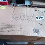 LOTE 079 - 01 - CONJUNTO BISTRO RATTAN 3 PEÇAS (NO ESTADO, NÃO SABEMOS SE FUNCIONA. LEILÃO NÃO TEM GARANTIA E NEM DEVOLUÇÃO, SUJEITO A POSSÍVEIS AVARIAS VISÍVEIS/OCULTAS E/OU AUSÊNCIA DE COMPONENTES)