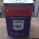 LOTE 184 - 01 LATA DE TINTA BASE COR BRANCO 16L ACRÍLICO PREMIUM MARCA SUVINIL (NO ESTADO, NÃO SABEMOS SE FUNCIONA. LEILÃO NÃO TEM GARANTIA E NEM DEVOLUÇÃO, SUJEITO A POSSÍVEIS AVARIAS VISÍVEIS/OCULTAS E/OU AUSÊNCIA DE COMPONENTES)