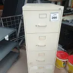 LOTE 266 - 01 ARMÁRIO DE FERRO 05 GAVETAS (IRON CABINET WITH 5 DRAWERS). (NO ESTADO EM QUE SE ENCONTRA. SUJEITO A AVARIAS OCULTAS/VISÍVEIS.)