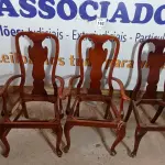 LOTE 162 - 03 CADEIRAS DE JANTAR (DINING CHAIR). (NO ESTADO EM QUE SE ENCONTRA. SUJEITO A AVARIAS OCULTAS/VISÍVEIS.) AV9373K/ AV9858N/ BF8612L