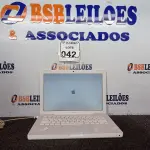 LOTE 042 - 01 MACBOOK S/CARREGADOR. (NO ESTADO) ATENÇÃO! FAZER A VISITAÇÃO ANTES DE ARREMATAR, NÃO SABEMOS SE FUNCIONA. LEILÃO NÃO TEM GARANTIA E NEM DEVOLUÇÃO, SUJEITO A POSSÍVEIS AVARIAS VISÍVEIS/OCULTAS E/OU AUSÊNCIA DE COMPONENTES.