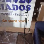 LOTE 219 - 01 TRIPÉ PARA BANNER (BANNER STAND). (NO ESTADO EM QUE SE ENCONTRA. SUJEITO A AVARIAS OCULTAS/VISÍVEIS.)
