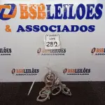 LOTE 280 - 06 ALGEMAS DE FERRO. (NO ESTADO) ATENÇÃO! FAZER A VISITAÇÃO ANTES DE ARREMATAR, NÃO SABEMOS SE FUNCIONA. LEILÃO NÃO TEM GARANTIA E NEM DEVOLUÇÃO, SUJEITO A POSSÍVEIS AVARIAS VISÍVEIS/OCULTAS E/OU AUSÊNCIA DE COMPONENTES.