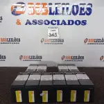 LOTE 345 - 10 BATERIAS P/NOBREAK. (NO ESTADO) ATENÇÃO! FAZER A VISITAÇÃO ANTES DE ARREMATAR, NÃO SABEMOS SE FUNCIONA. LEILÃO NÃO TEM GARANTIA E NEM DEVOLUÇÃO, SUJEITO A POSSÍVEIS AVARIAS VISÍVEIS/OCULTAS E/OU AUSÊNCIA DE COMPONENTES.
