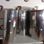 LOTE 276 - 05 LIXEIRAS EM INOX. (NO ESTADO) ATENÇÃO! FAZER A VISITAÇÃO ANTES DE ARREMATAR, NÃO SABEMOS SE FUNCIONA. LEILÃO NÃO TEM GARANTIA E NEM DEVOLUÇÃO, SUJEITO A POSSÍVEIS AVARIAS VISÍVEIS/OCULTAS E/OU AUSÊNCIA DE COMPONENTES.