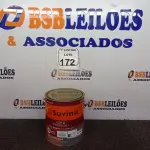 LOTE 172 - 01 LATA DE TINTA ESMALTE SINTÉTICO PARA MADEIRA E METAL 3,6L NA COR BRILHANTE VERDE FOLHA MARCA SUVINIL. (NOVO) (NO ESTADO) ATENÇÃO! FAZER A VISITAÇÃO ANTES DE ARREMATAR, NÃO SABEMOS SE FUNCIONA. LEILÃO NÃO TEM GARANTIA E NEM DEVOLUÇÃO, SUJEITO A POSSÍVEIS AVARIAS VISÍVEIS/OCULTAS E/OU AUSÊNCIA DE COMPONENTES.
