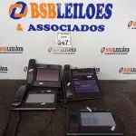LOTE 347 - 05 APARELHOS TELEFÔNICOS TELA TOUCH MARCA GRANDSTREAM INCOMPLETO. (NO ESTADO) ATENÇÃO! FAZER A VISITAÇÃO ANTES DE ARREMATAR, NÃO SABEMOS SE FUNCIONA. LEILÃO NÃO TEM GARANTIA E NEM DEVOLUÇÃO, SUJEITO A POSSÍVEIS AVARIAS VISÍVEIS/OCULTAS E/OU AUSÊNCIA DE COMPONENTES.