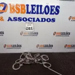 LOTE 081 - 10 ALGEMAS DE FERRO. (NO ESTADO) ATENÇÃO! FAZER A VISITAÇÃO ANTES DE ARREMATAR, NÃO SABEMOS SE FUNCIONA. LEILÃO NÃO TEM GARANTIA E NEM DEVOLUÇÃO, SUJEITO A POSSÍVEIS AVARIAS VISÍVEIS/OCULTAS E/OU AUSÊNCIA DE COMPONENTES.