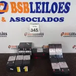 LOTE 345 - 10 BATERIAS P/NOBREAK. (NO ESTADO) ATENÇÃO! FAZER A VISITAÇÃO ANTES DE ARREMATAR, NÃO SABEMOS SE FUNCIONA. LEILÃO NÃO TEM GARANTIA E NEM DEVOLUÇÃO, SUJEITO A POSSÍVEIS AVARIAS VISÍVEIS/OCULTAS E/OU AUSÊNCIA DE COMPONENTES.