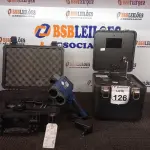 LOTE 126 - 01 APARELHO DE RADAR MÓVEL MARCA LASER  TECH.  (NO ESTADO) ATENÇÃO! FAZER A VISITAÇÃO ANTES DE ARREMATAR, NÃO SABEMOS SE FUNCIONA. LEILÃO NÃO TEM GARANTIA E NEM DEVOLUÇÃO, SUJEITO A POSSÍVEIS AVARIAS VISÍVEIS/OCULTAS E/OU AUSÊNCIA DE COMPONENTES.