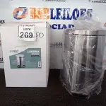 LOTE 269 - 01 LIXEIRA EM INOX 12L C/PEDAL MARCA MOOD. (NO ESTADO) ATENÇÃO! FAZER A VISITAÇÃO ANTES DE ARREMATAR, NÃO SABEMOS SE FUNCIONA. LEILÃO NÃO TEM GARANTIA E NEM DEVOLUÇÃO, SUJEITO A POSSÍVEIS AVARIAS VISÍVEIS/OCULTAS E/OU AUSÊNCIA DE COMPONENTES.