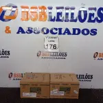 LOTE 176 - 02 CAIXAS C/ 06 UNIDADES CADA DE CATALIZADOR VERNIZ PU. (NOVO) (NO ESTADO) ATENÇÃO! FAZER A VISITAÇÃO ANTES DE ARREMATAR, NÃO SABEMOS SE FUNCIONA. LEILÃO NÃO TEM GARANTIA E NEM DEVOLUÇÃO, SUJEITO A POSSÍVEIS AVARIAS VISÍVEIS/OCULTAS E/OU AUSÊNCIA DE COMPONENTES.
