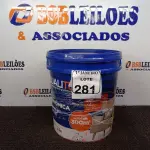 LOTE 281 - 01 GALÃO DE TINTA PARA INTERIOR QUALITEX 18L RENDE ATÉ 300M. (NO ESTADO) ATENÇÃO! FAZER A VISITAÇÃO ANTES DE ARREMATAR, NÃO SABEMOS SE FUNCIONA. LEILÃO NÃO TEM GARANTIA E NEM DEVOLUÇÃO, SUJEITO A POSSÍVEIS AVARIAS VISÍVEIS/OCULTAS E/OU AUSÊNCIA DE COMPONENTES.