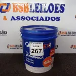 LOTE 267 - 01 GALÃO DE TINTA PARA INTERIOR QUALITEX 18L RENDE ATÉ 300M. (NO ESTADO) ATENÇÃO! FAZER A VISITAÇÃO ANTES DE ARREMATAR, NÃO SABEMOS SE FUNCIONA. LEILÃO NÃO TEM GARANTIA E NEM DEVOLUÇÃO, SUJEITO A POSSÍVEIS AVARIAS VISÍVEIS/OCULTAS E/OU AUSÊNCIA DE COMPONENTES.