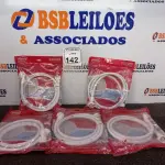 LOTE 142 - 05 ACESSÓRIOS DE ENTRADA PARA MÁQUINA DE LAVAR TRANÇADA, SENDO 04 DE 1,80M E 01 DE 1,40M. (NOVO) (NO ESTADO) ATENÇÃO! FAZER A VISITAÇÃO ANTES DE ARREMATAR, NÃO SABEMOS SE FUNCIONA. LEILÃO NÃO TEM GARANTIA E NEM DEVOLUÇÃO, SUJEITO A POSSÍVEIS AVARIAS VISÍVEIS/OCULTAS E/OU AUSÊNCIA DE COMPONENTES.