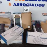 LOTE 348 - 06 APARELHOS INTERMEC AERIE 700 MOBILE COMPUTER. (NO ESTADO) ATENÇÃO! FAZER A VISITAÇÃO ANTES DE ARREMATAR, NÃO SABEMOS SE FUNCIONA. LEILÃO NÃO TEM GARANTIA E NEM DEVOLUÇÃO, SUJEITO A POSSÍVEIS AVARIAS VISÍVEIS/OCULTAS E/OU AUSÊNCIA DE COMPONENTES.
