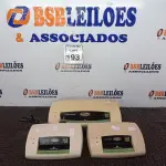 LOTE 193 - 03 PLASTIFICADORAS MARCA MENNA MODELOS DIVERSOS. (NO ESTADO) ATENÇÃO! FAZER A VISITAÇÃO ANTES DE ARREMATAR, NÃO SABEMOS SE FUNCIONA. LEILÃO NÃO TEM GARANTIA E NEM DEVOLUÇÃO, SUJEITO A POSSÍVEIS AVARIAS VISÍVEIS/OCULTAS E/OU AUSÊNCIA DE COMPONENTES.