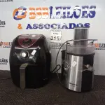 LOTE 315 - 01 AIR FRYER MARCA PHILIPS E 0101 CENTRIFUGA DE FRUTAS MARCA MONDIAL. (NO ESTADO) ATENÇÃO! FAZER A VISITAÇÃO ANTES DE ARREMATAR, NÃO SABEMOS SE FUNCIONA. LEILÃO NÃO TEM GARANTIA E NEM DEVOLUÇÃO, SUJEITO A POSSÍVEIS AVARIAS VISÍVEIS/OCULTAS E/OU AUSÊNCIA DE COMPONENTES.